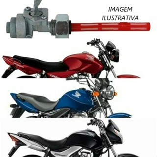 Torneira Combustível Gasolina Moto Honda Titan 150 Com Bujão em Oferta na Shopee