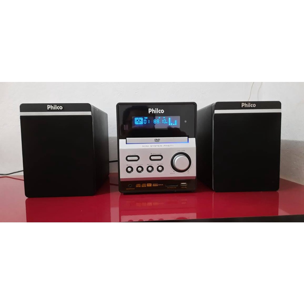 Aparelho Som Mini System PH671 Philco USB CD DVD