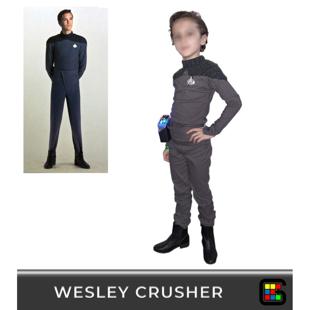 Cosplay Wesley Crusher - Fantasia Star Trek TNG | Shopee Brasil