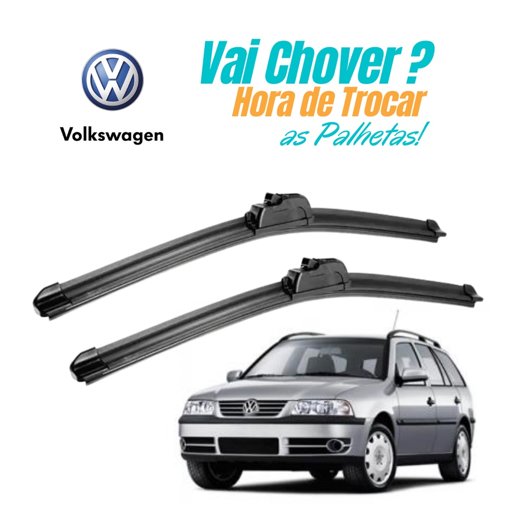 Par De Palheta Limpador Parabrisa Parati G3 1999 2000 2001 2002 2003 2004 2005 Dianteira Volkswagen em Oferta na Shopee