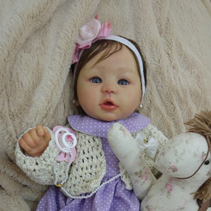 Linda Bebe Reborn Carmela Corpo Todo Em Vinil Siliconado Shopee Brasil