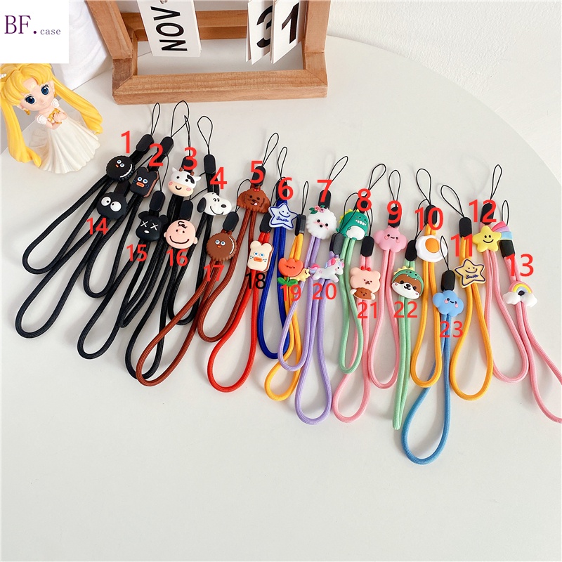 Cordão De Nylon Curto Desenhos Animados Que Pode Ajustar O Comprimento Da Corda Até E Baixo