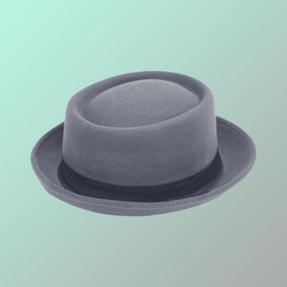 Chapéu Chapelaria Vintage Pork Pie Clássico Cinza em Oferta na Shopee