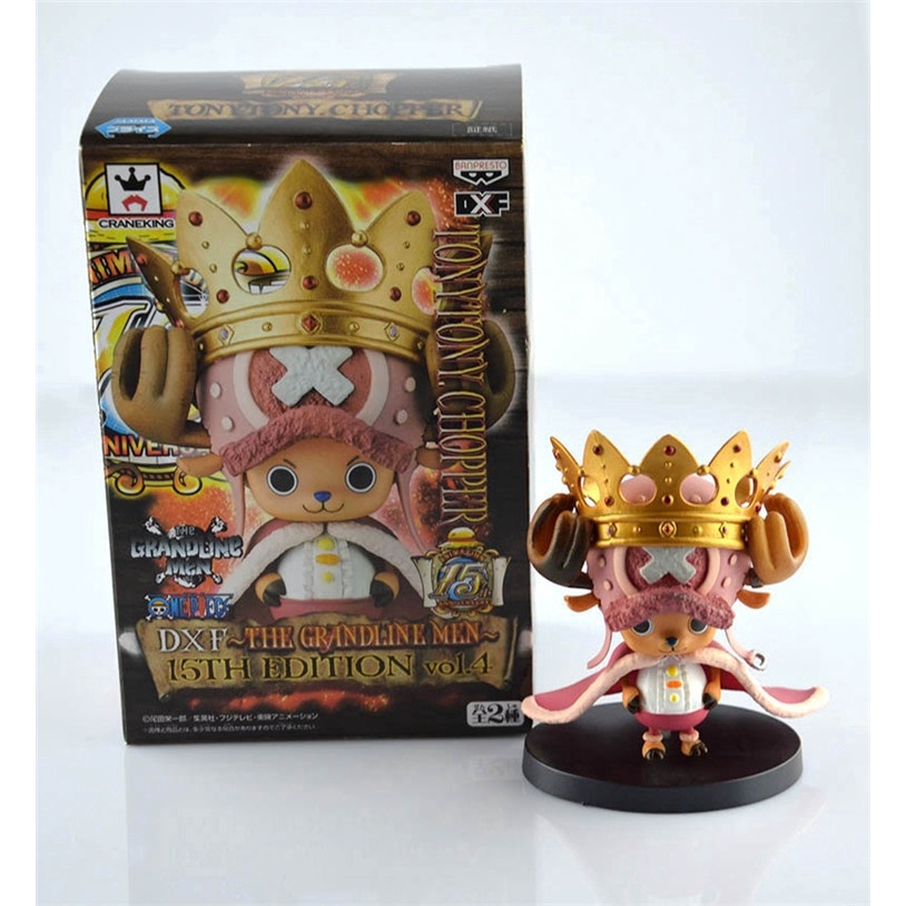 11 cm Anime One Piece Tony Tony Chopper Com A Coroa Pvc Action Figure Modelo Escorrega o Preço