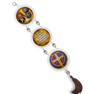 Enfeite De Porta Medalha De Sao Bento Adorno Decorativo em Oferta na Shopee