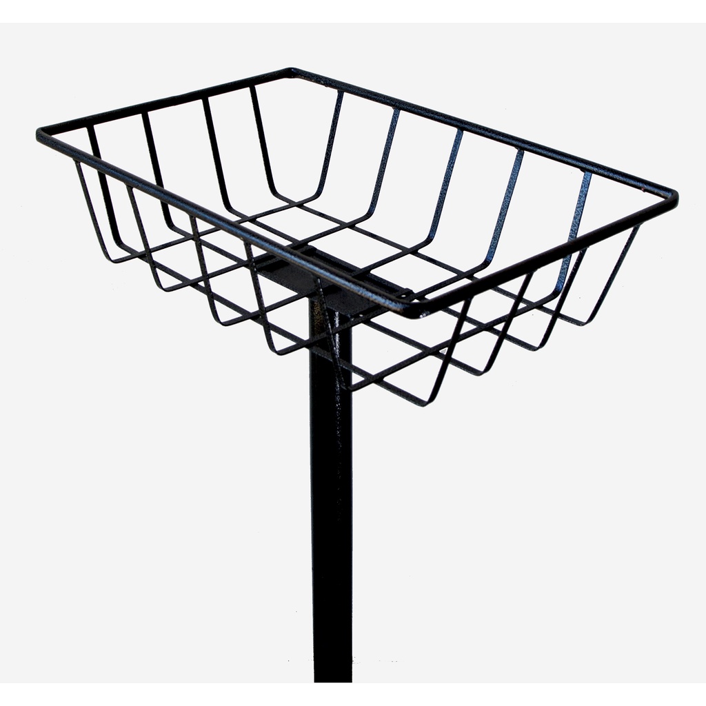 Lixeira Para Calçada Chão Rua Anticorrosiva Resistente - Em Aço Na Pintura Eletrostática ( Preto ) em Oferta na Shopee