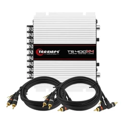 Modulo Amplificador Taramps Ts400x4 400 Watts Rms + 02 Cabo Rca 1,5 Metros