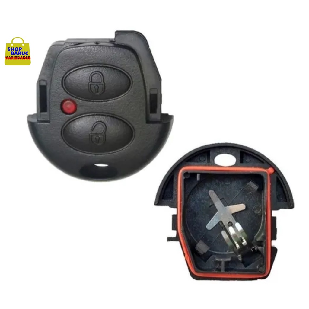Capa e Contra Capa de chave telecomando para linha Volkswagen Fox e similares Material em ABS Emborrachado, com Led, Ótima Qualidade