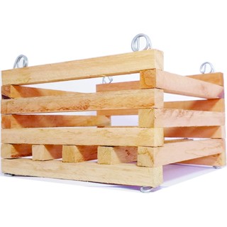 cachepo de madeira rústico kit 2 unidades 10x10 cm. em Oferta na Shopee