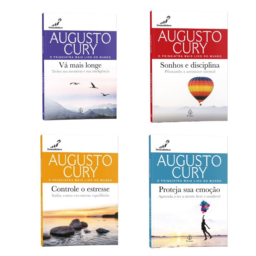 Kit Livros Augusto Cury - O Psiquiatra Mais Lido do Mundo em Oferta na Shopee