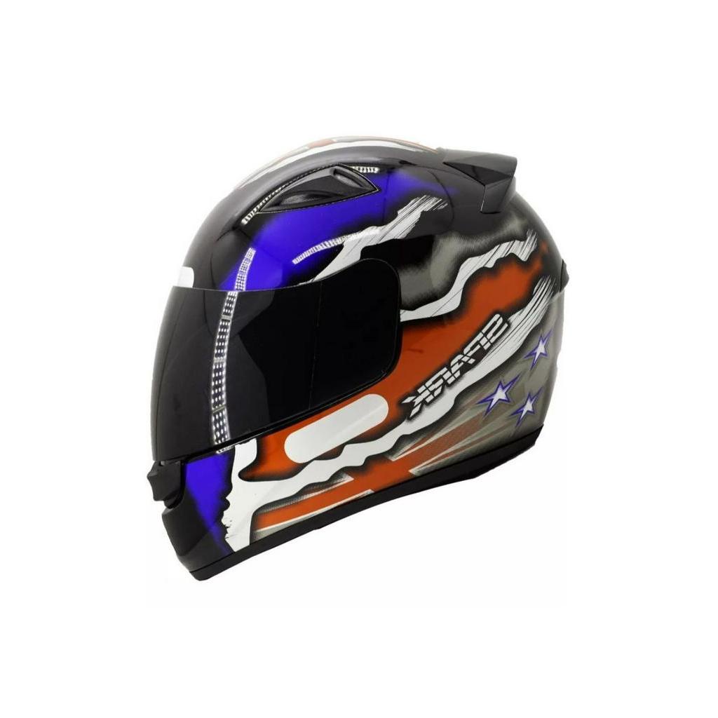 Capacete Ebf Spark Stars Preto Fosco