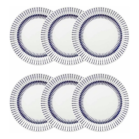 Conjunto de 6 Pratos Rasos 26cm Actual Colb Biona Oxford
