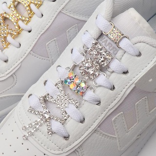 2 Peças Sapato De Strass Colorido Com Fivela De/Tênis Para Decoração De Sapatos