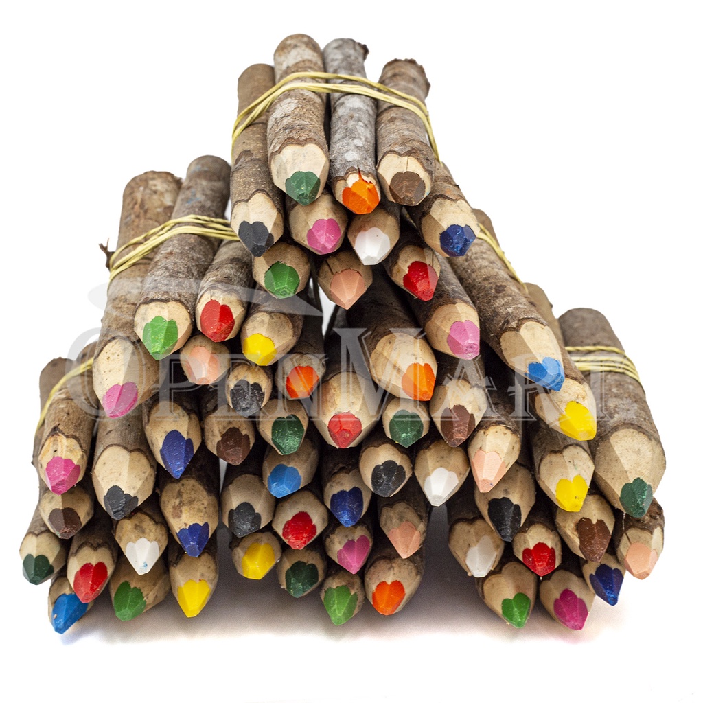 Kits Lapis de cor Rustico Decorativo Reflorestamento Eco Sustentável em Oferta na Shopee