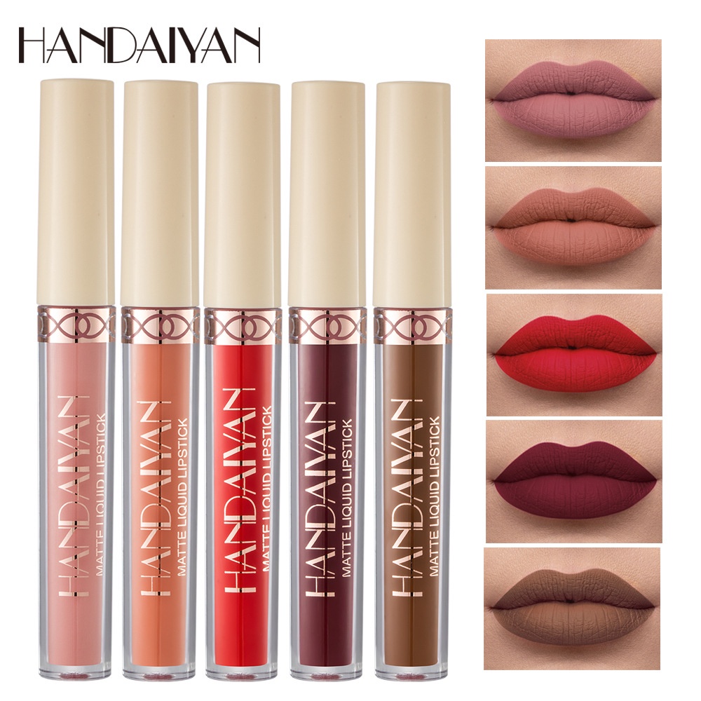HANDAIYAN 12 Batom Líquido Fosco Colorido , Gloss Labial De Veludo À Prova D'água De Longa Duração kit batom matte batom batons baton matte batom lip matte batom 24 batom mate liquido batom de longa duração maquiagem batons batom a prova d água batom