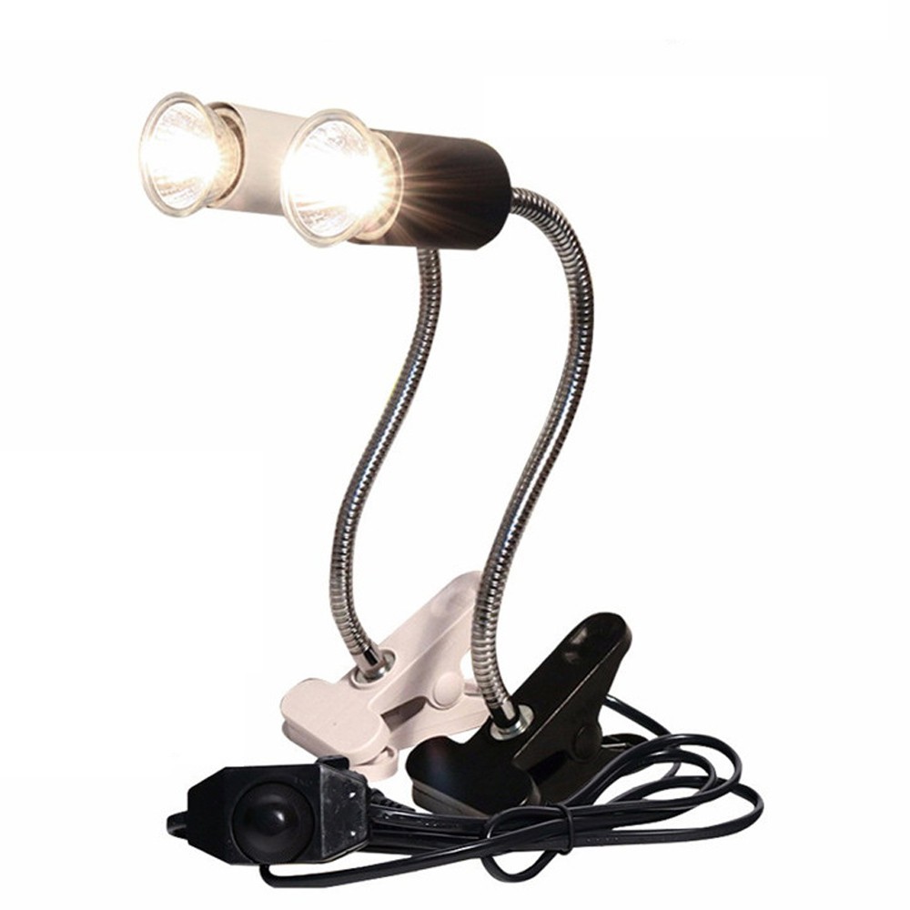 Lâmpada De Répteis UVA + UVB 3.0 Com Suporte De Clip-on Kit Tartaruga