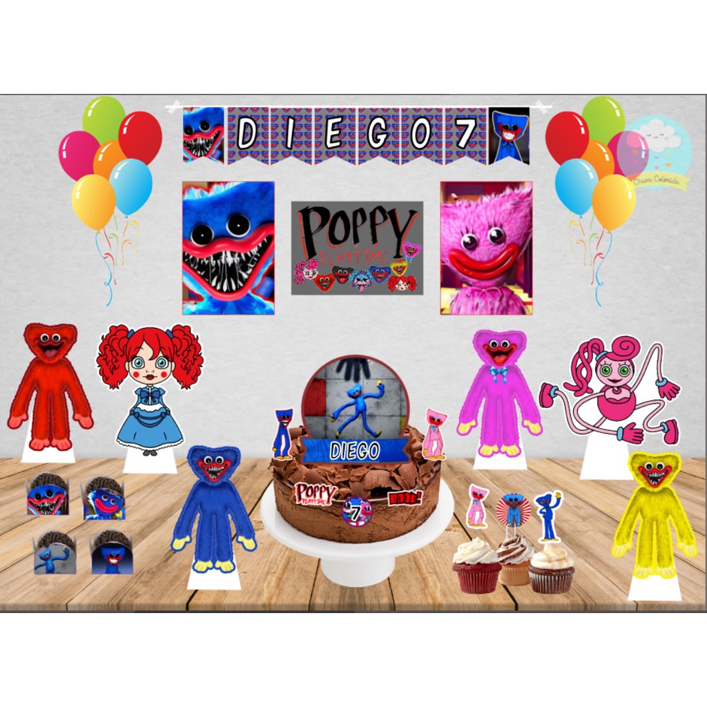 Topo de Bolo Huggy Wuggy - Comprar com Melhor Preço em Padaria