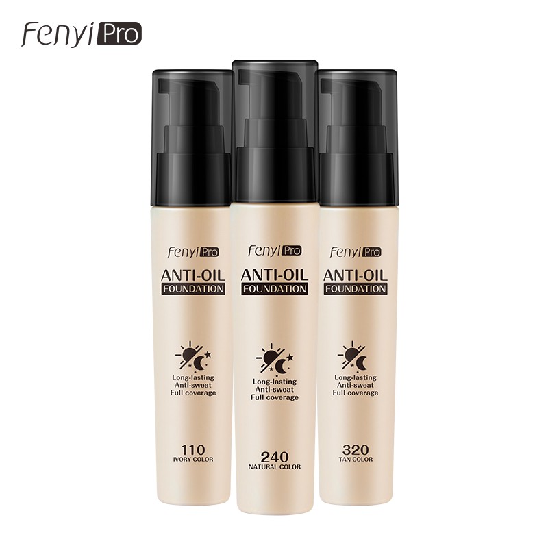 Fenyi Base Líquida 24 Horas Corretivo Longa Duração À Prova D'água Maquiagem 30ml