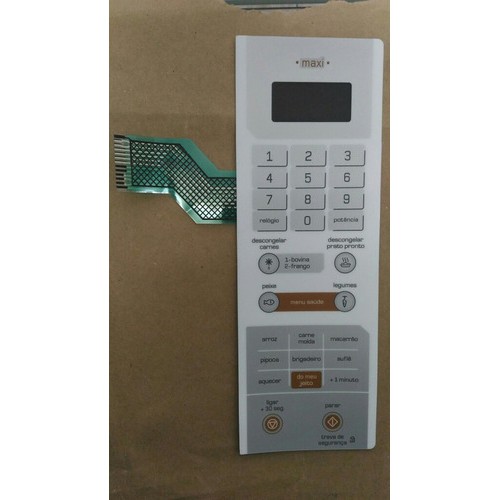 Membrana Teclado  Forno Microondas Brastemp Bms35 Ab Maxi