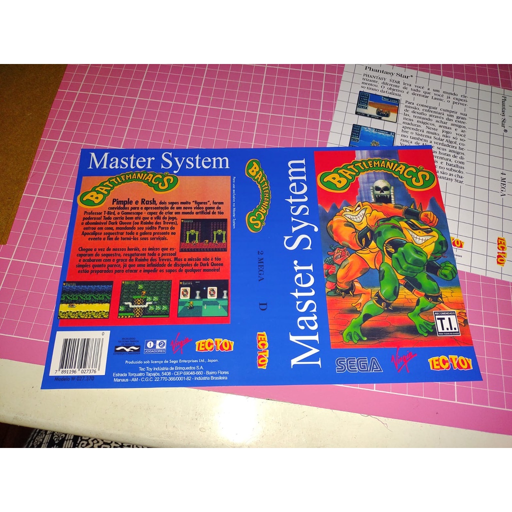 10 encartes para master system mega drive ps2 ps3 ps4  playstation xbox nintendo wii psp