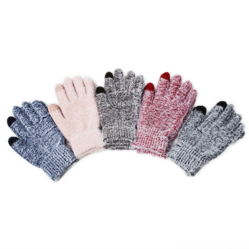 Luvas de chenile Masculina Feminina Inverno Quente  YX0159PN em Oferta na Shopee