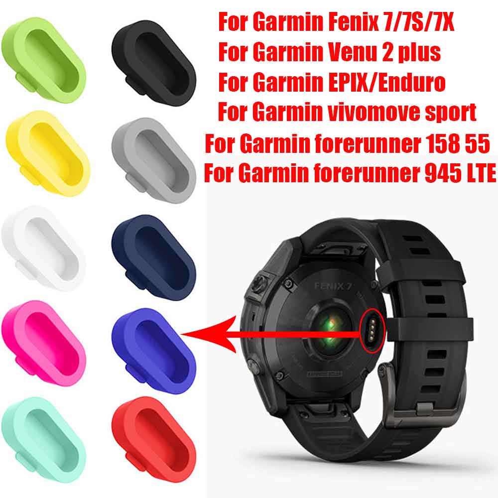 Plugues De Poeira De Silicone Para Garmin Fenix 7 7S 7X/6 6S 6X Pro/Venu 2 Plus/Vivomove Esporte Protetor Capa Tampas