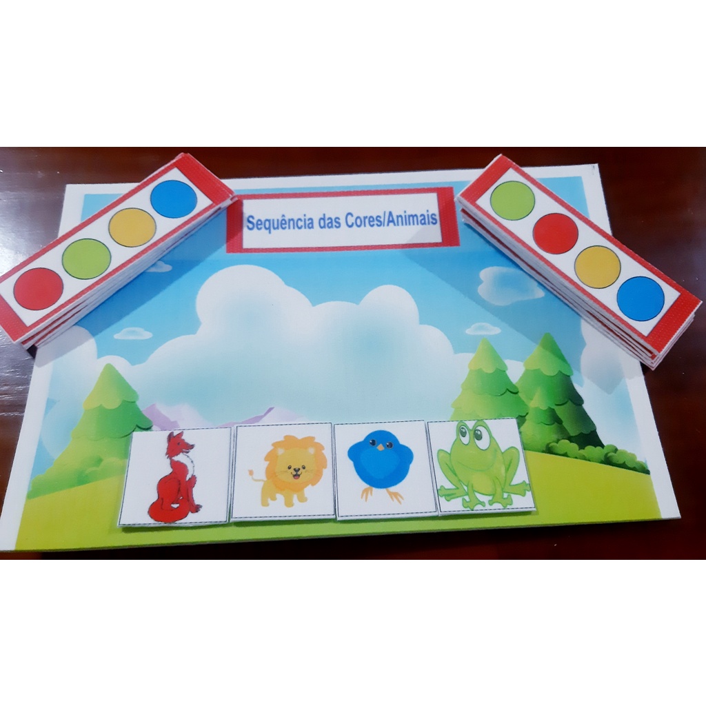 Jogo Pedagógico Sequência de Cores