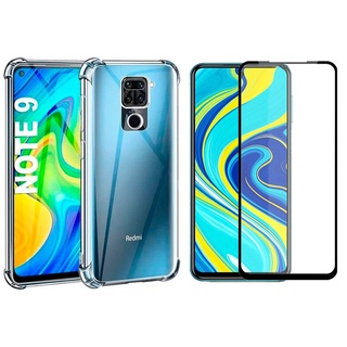 Capa Anti Impacto Redmi Note 9 Xiaomi + Película Frontal 3D Xiaomi Full Cover Cobre Tela Toda