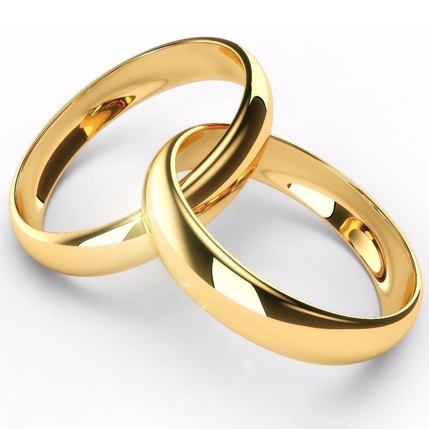 Par Aliança 6mm Anel de OURO 18K Banhada Anatômicas Antialergica Casamento Noivado Compromisso
