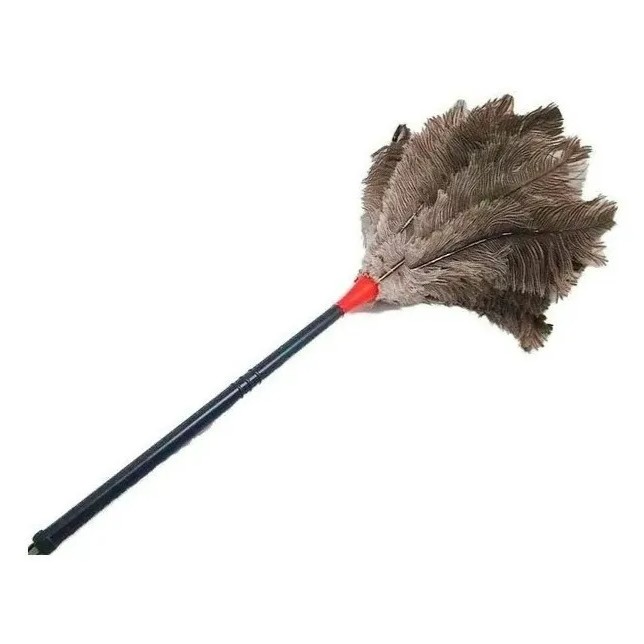 Espanador De Pó Pena De Avestruz Grande 65 Cm Tira Poeira Pó em Oferta na Shopee
