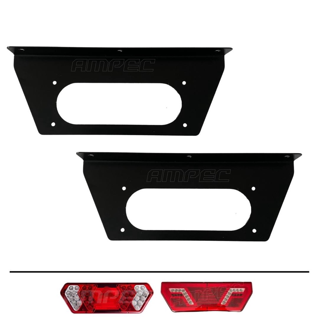 Par suporte Lanterna Traseira LED Implemento Carreta Guerra em Oferta na Shopee