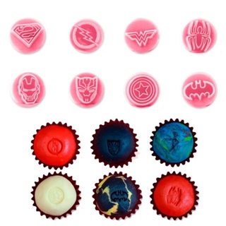 Kit Carimbo ROSA HERÓIS Para Brigadeiro Marcador Blue Star Desenho Para Docinho Massa Chocolate Doce E Confeitaria em Oferta na Shopee