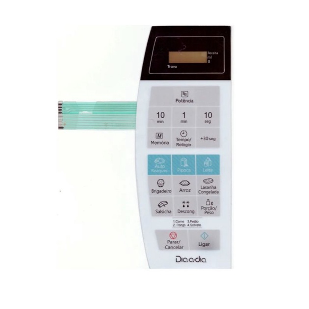 Membrana Teclado Microondas Panasonic Nnst 252w