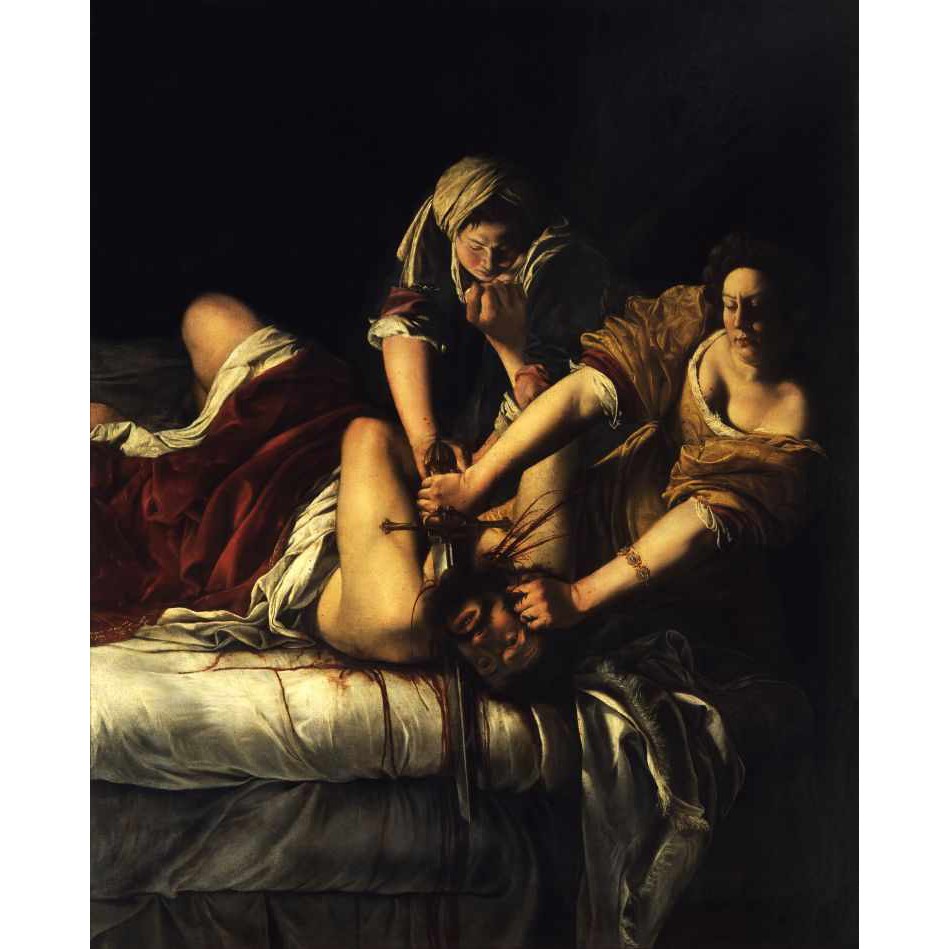 Judite Decapitando Holofernes (1621) - Artemisia Gentileschi - Tela Canvas Para Quadro