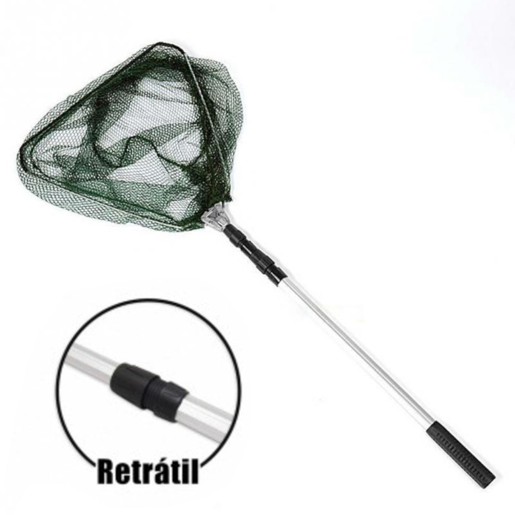 Passagua Para Pesca Retratil Dobravel Aluminio 1,70 Metros