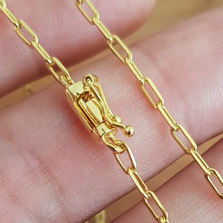Corrente cordão masculino 2mm 70cm banhado a ouro 18k