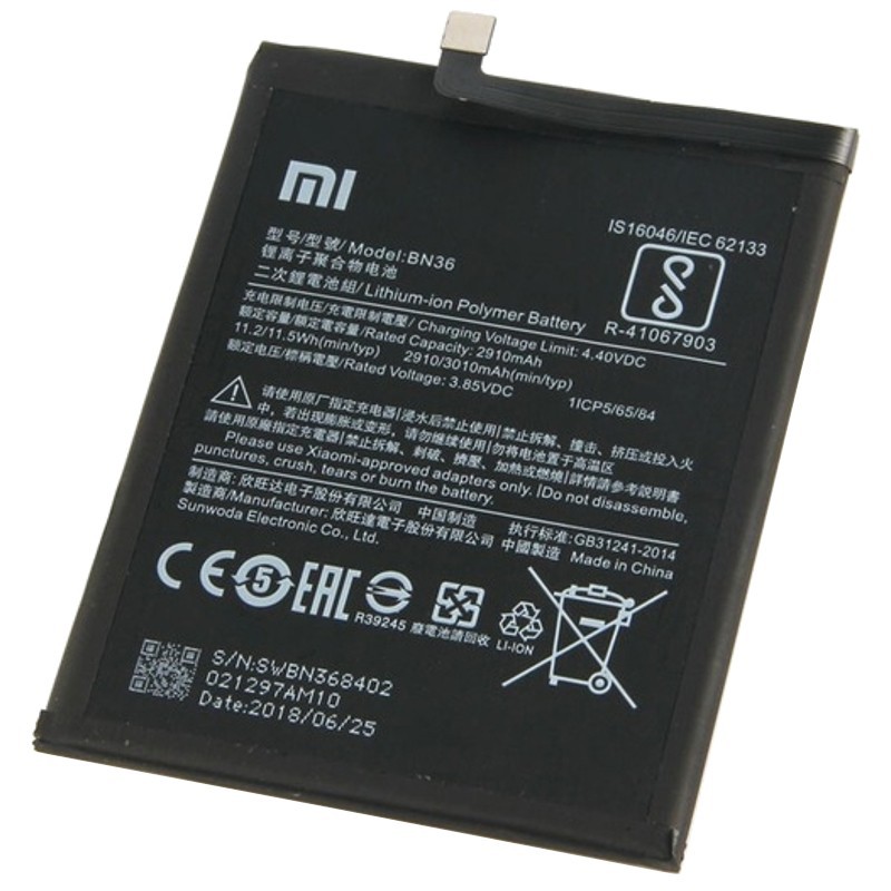Bateria Celular Xiaomi Mi A2 Modelo BN36 100% Original