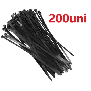 200 unidades Cinta Plástica Braçadeira Nylon Enforca Gato 2,5mm X 100mm em Oferta na Shopee