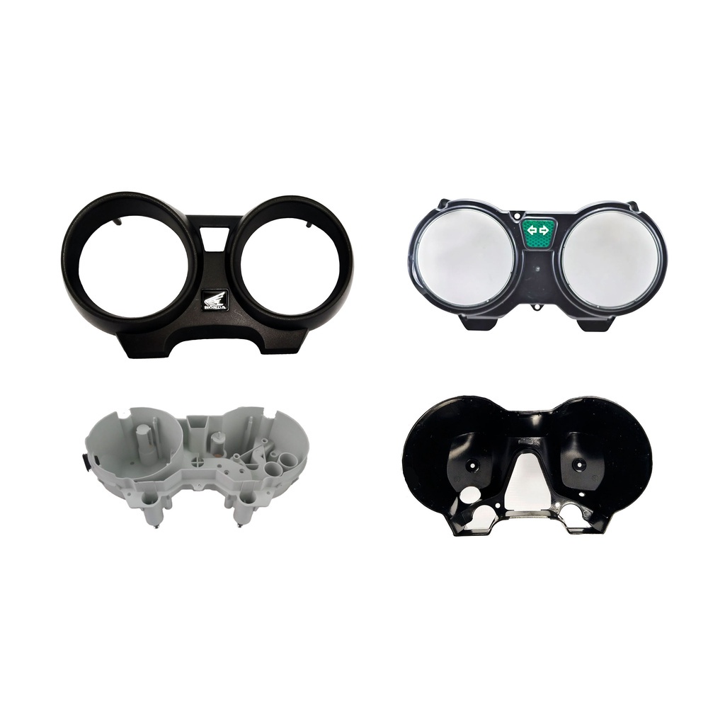 Conjunto Carcaças Painel Preta Honda Cg 150 Sport Logo Lente Completa 2004 A 2008