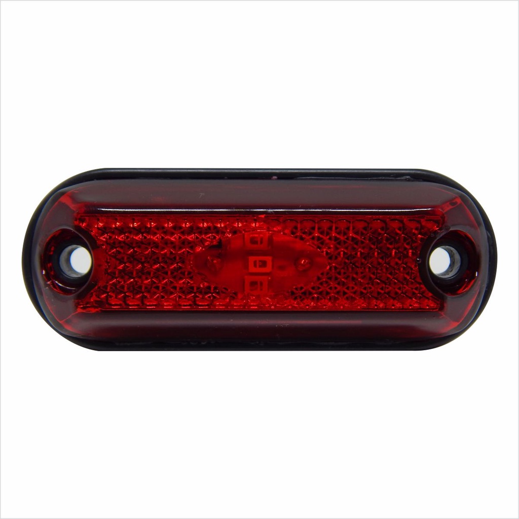 Kit 2 - Lanterna Delimitadora Lateral Carreta Caminhão Baú 3leds Vermelha (RUBI) em Oferta na Shopee
