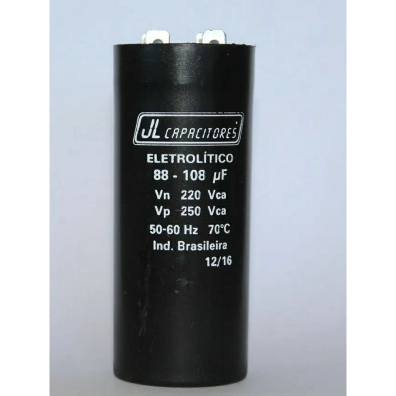 Capacitor Eletrolítico 88-108uf X 220/250v Destrava motor de geladeiras