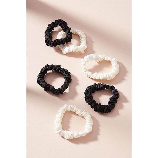 Kit Com 6 Xuxinha De cabelo/Scrunchies De Cetim