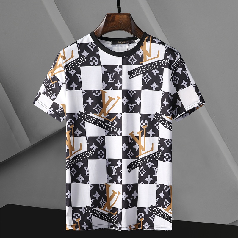 Louis Vuitton Camiseta Masculina De Gola Redonda Em Tamanho Grande