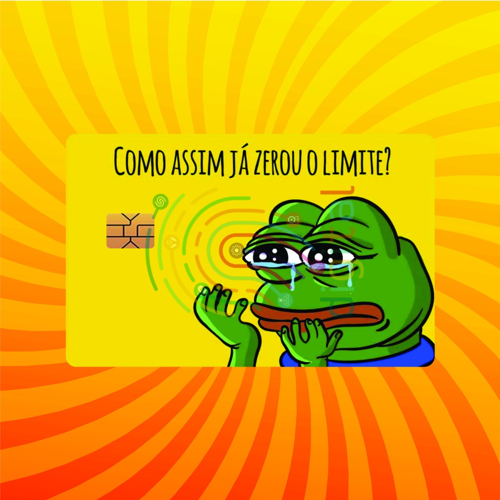 Adesivos Para Cartão de Crédito E Debito Skin Película Como Assim Já Zerou o Limite?
