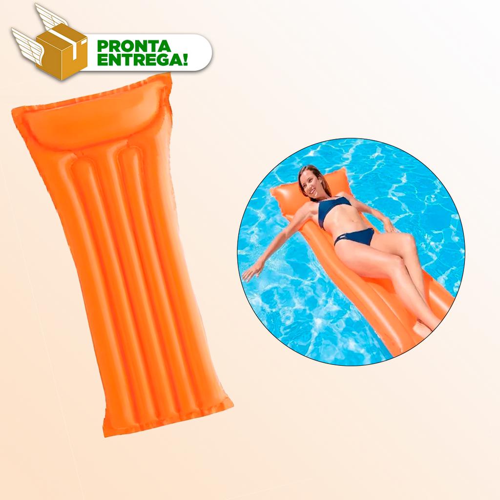 Colchão Bóia Inflável Praia Piscina 183cm Grande Colorido