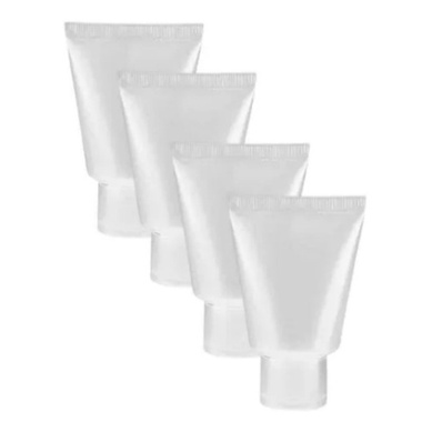 Kit 10 Bisnagas transparentes com Tampa Para Lembrancinhas