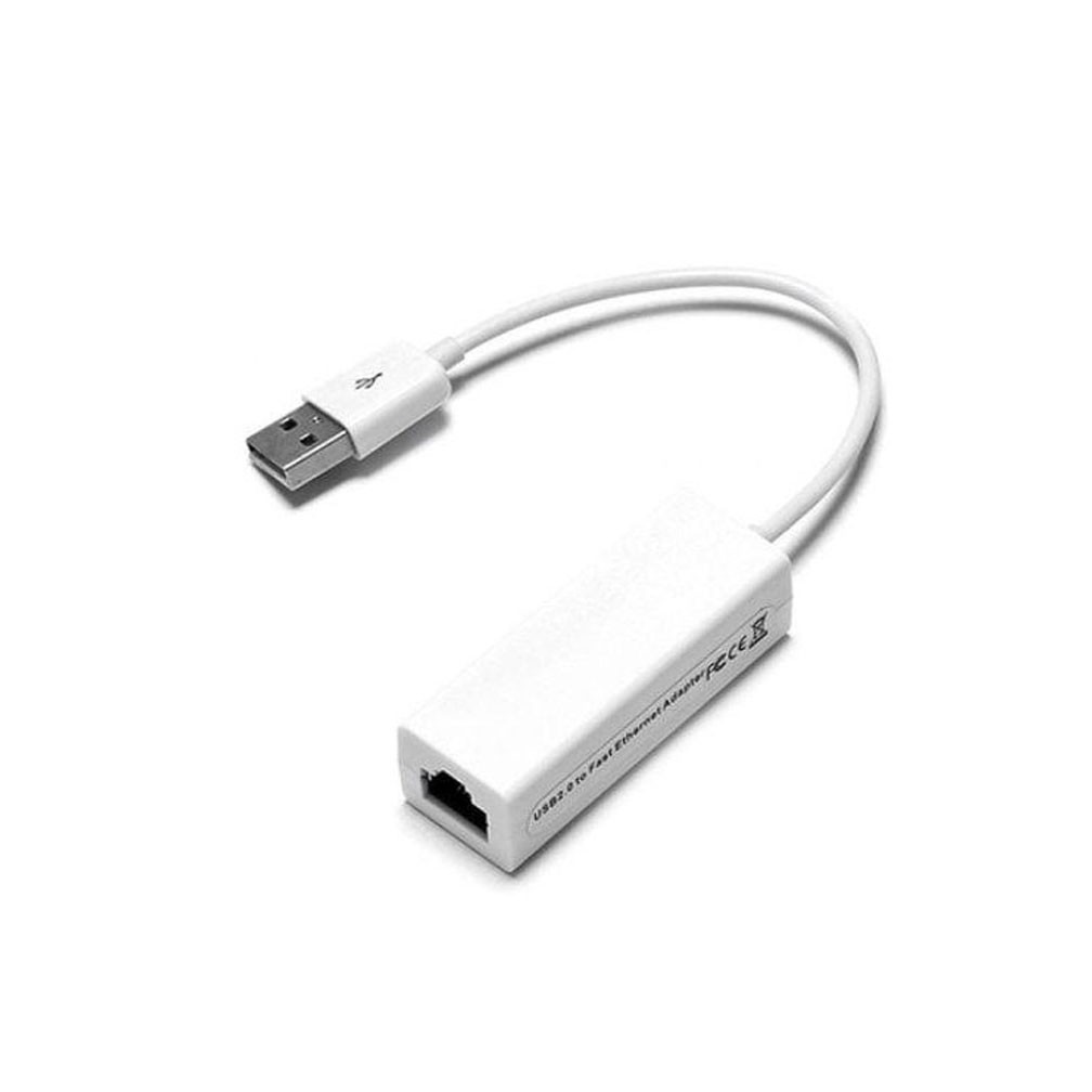 Placa de Rede USB x RJ45. Modelo com extensor 10cm. Adaptador USB para saída de rede Ethernet, para Notebooks e Desktops, substituindo a placa de rede ou o uso de cartão PCMCIA. Compatível com Windows 9x/Me/NT/2000/XP/Vista/7.