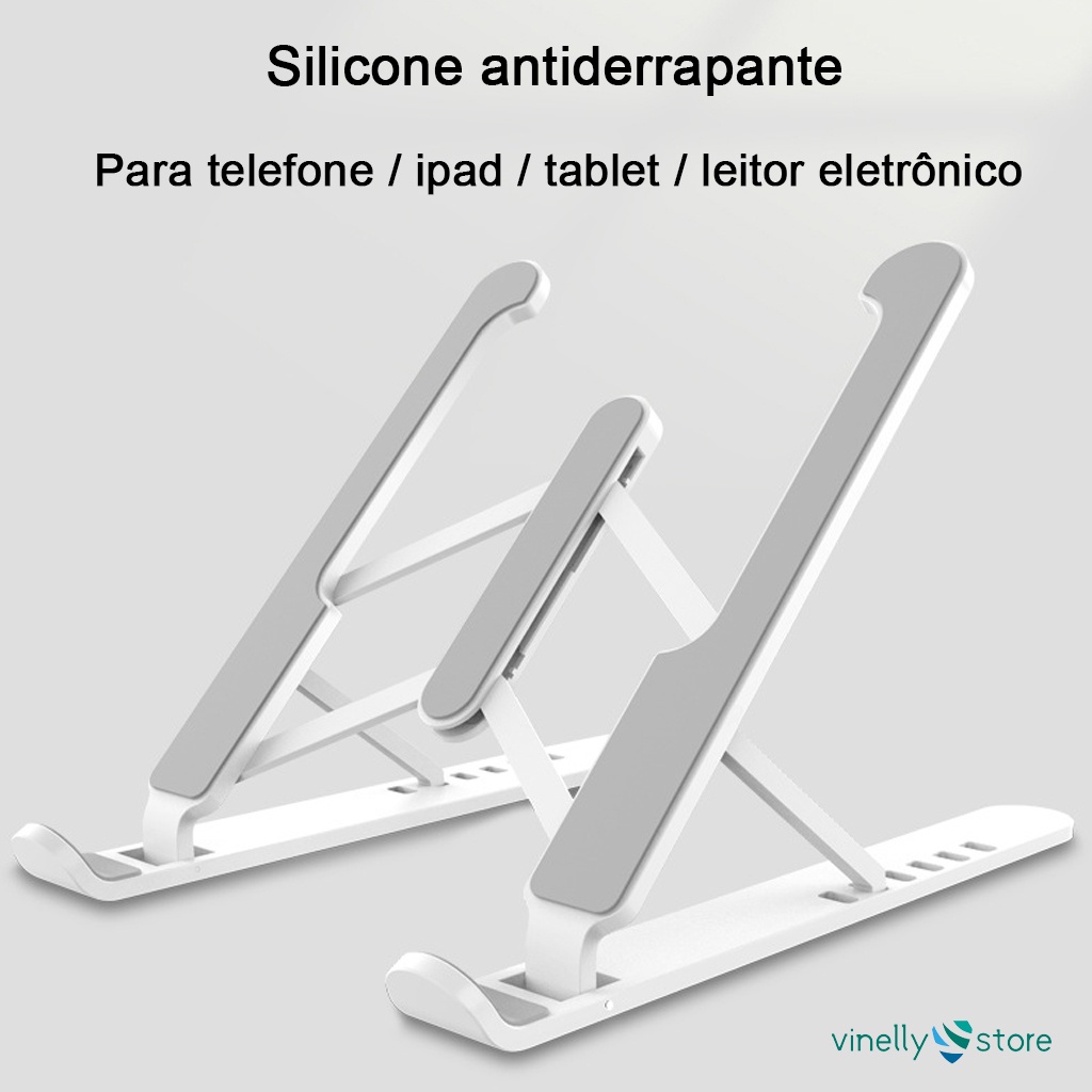 Suporte Notebook Dobrável Ergonômico Ajustável fino ipad netbook Tablet Promoção