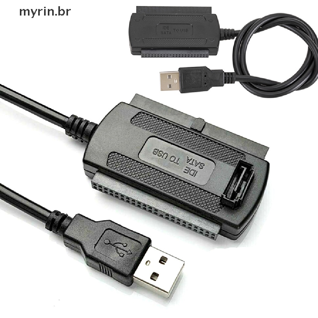 Cabo Conversor Adaptador Usb 20 Para Ide Sata Hd De 25 35 Polegadas Shopee Brasil 0040