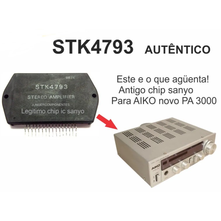 stk4793 = Stk4773 - Stk - Antigo 100% Original Chip Da Sanyo Circuito Integrado Stk4793 C.i Original ci stk4793, STK4793 = STK4773, STK4803, STK4813, stk4793 aiko, stk4793 aiko original aiko pa3000